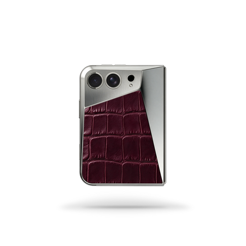 iPhone Case Duo / EV - Magnetic Shield Alligator Edition - Burgundy