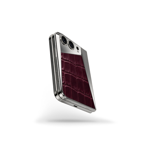 iPhone Case Duo / EV - Magnetic Shield Alligator Edition - Burgundy