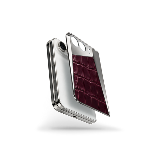 iPhone Case Duo / EV - Magnetic Shield Alligator Edition - Burgundy