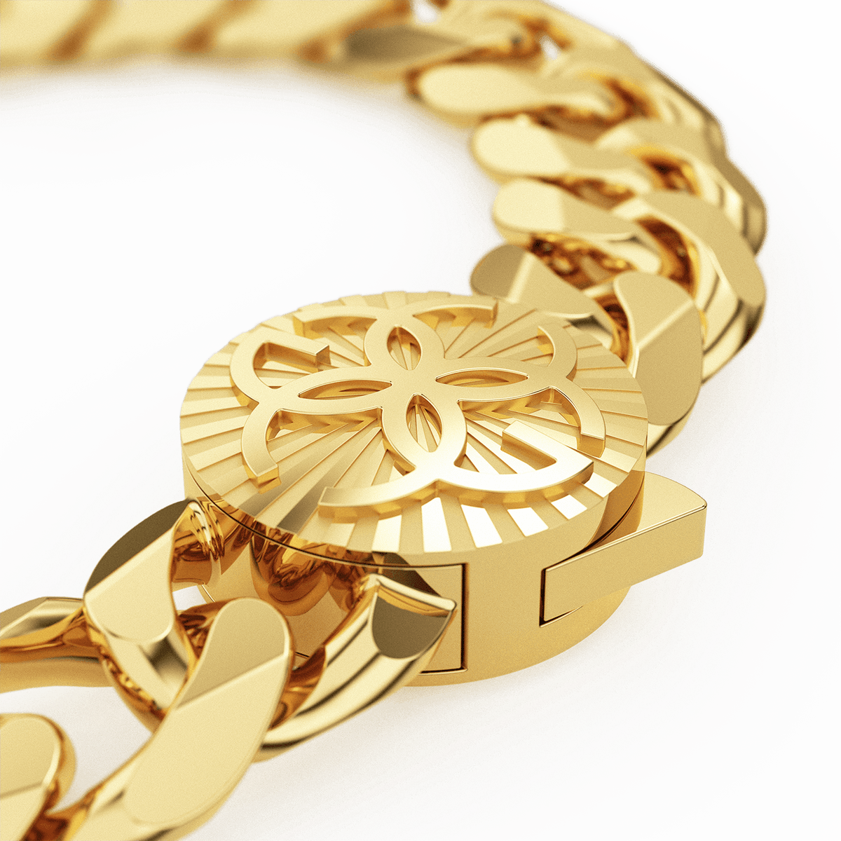 Bracelet - Cuban 13 MM - Gold – GOLDEN CONCEPT Bracelet - Cuban 13 MM - Gold – GOLDEN CONCEPT