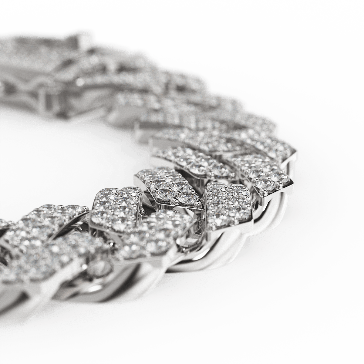 Necklace - Cuban Iced – GOLDEN CONCEPT Necklace - Cuban Iced – GOLDEN CONCEPT