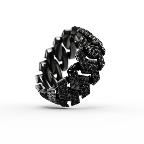 Ring - Cuban Iced - Black