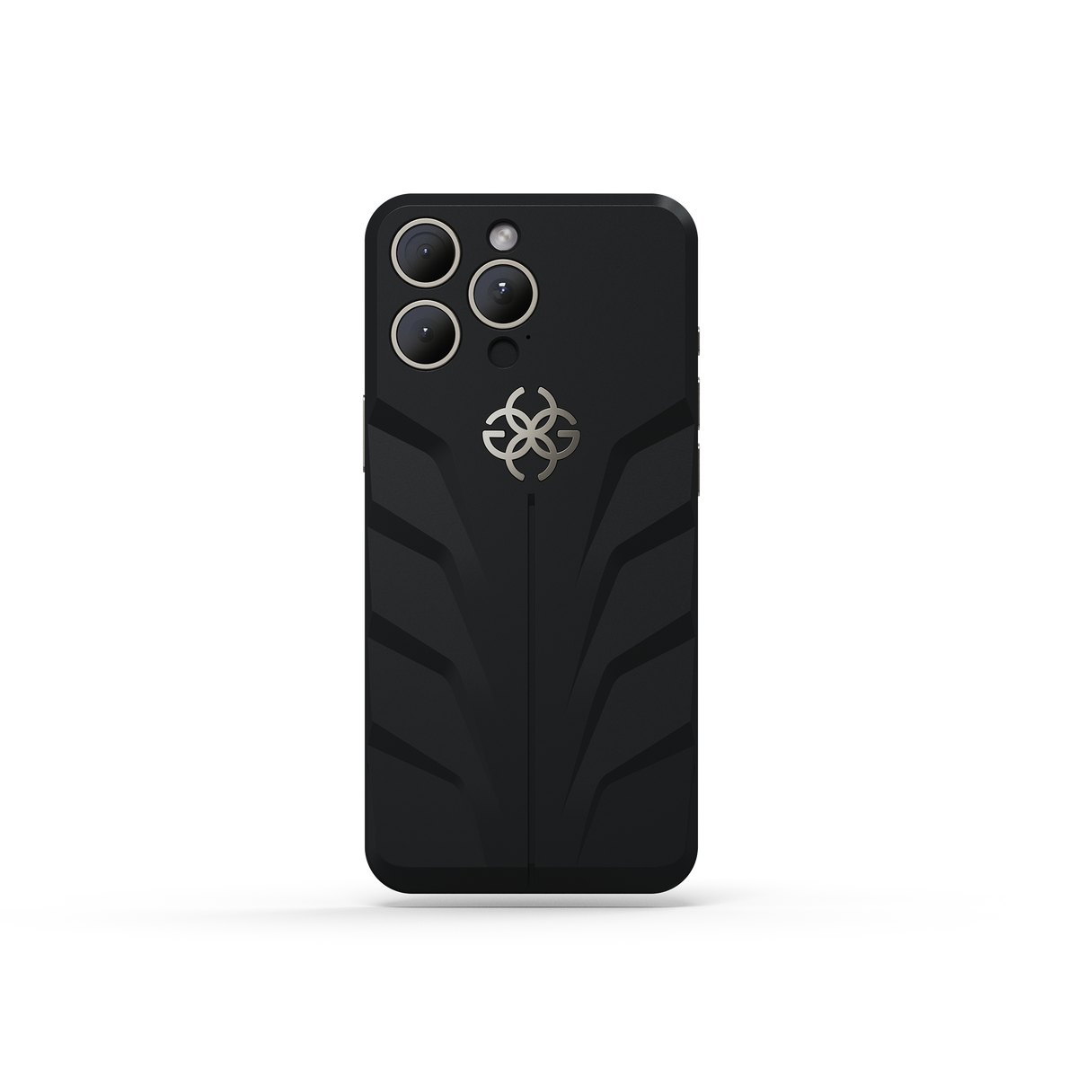 Racing Sport Rubber Magnetic Shield Onyx Black | Golden Concept 