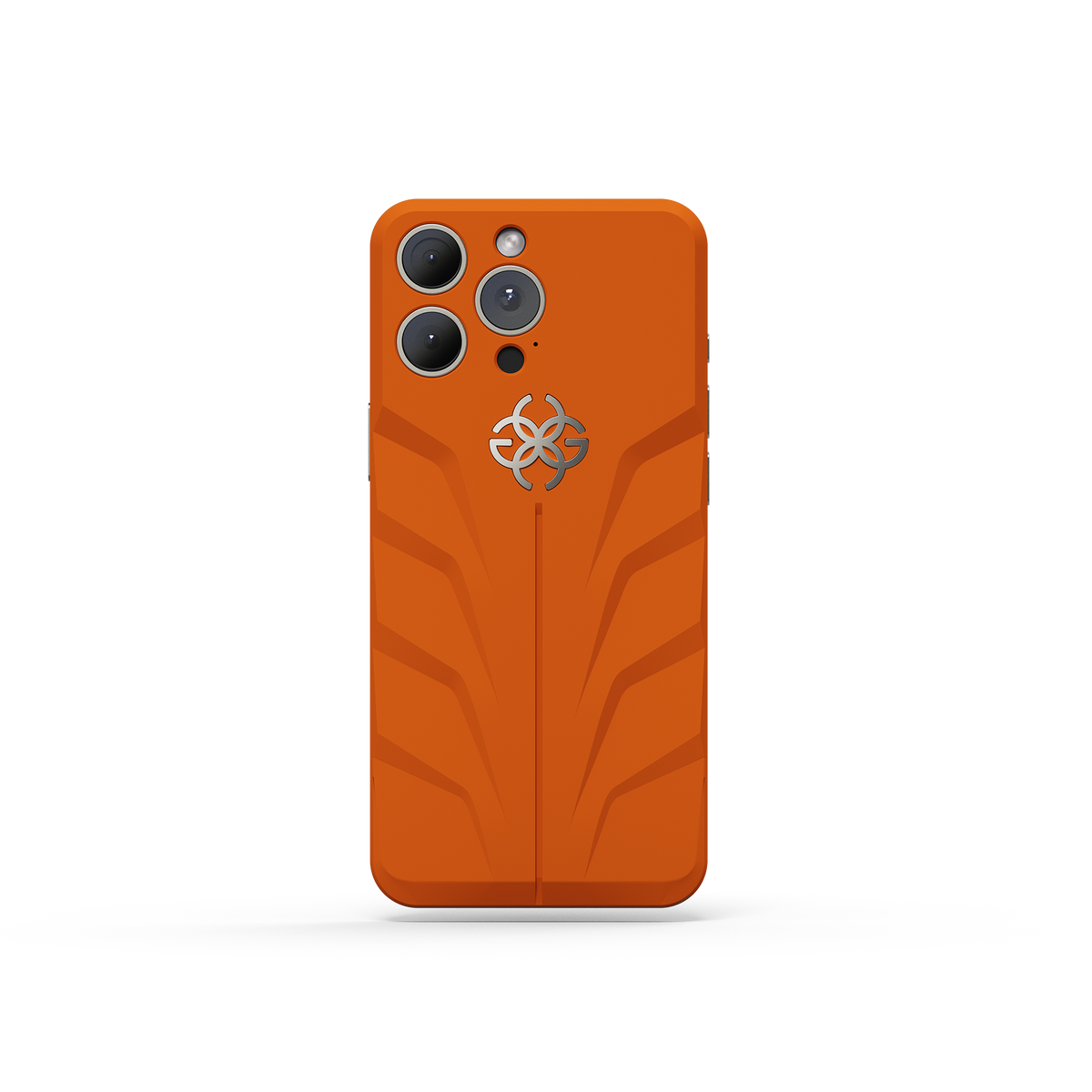 Racing Sport Rubber Magnetic Shield Sunset Orange | Golden Concept