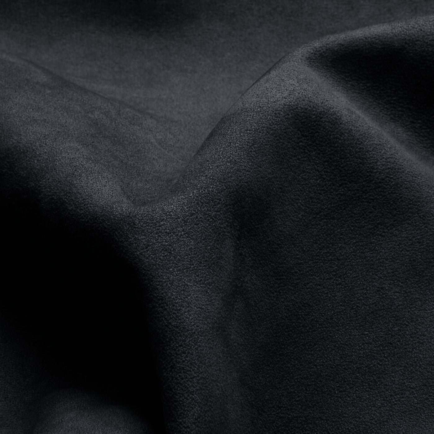 Close-up of Black Alcantara material texture