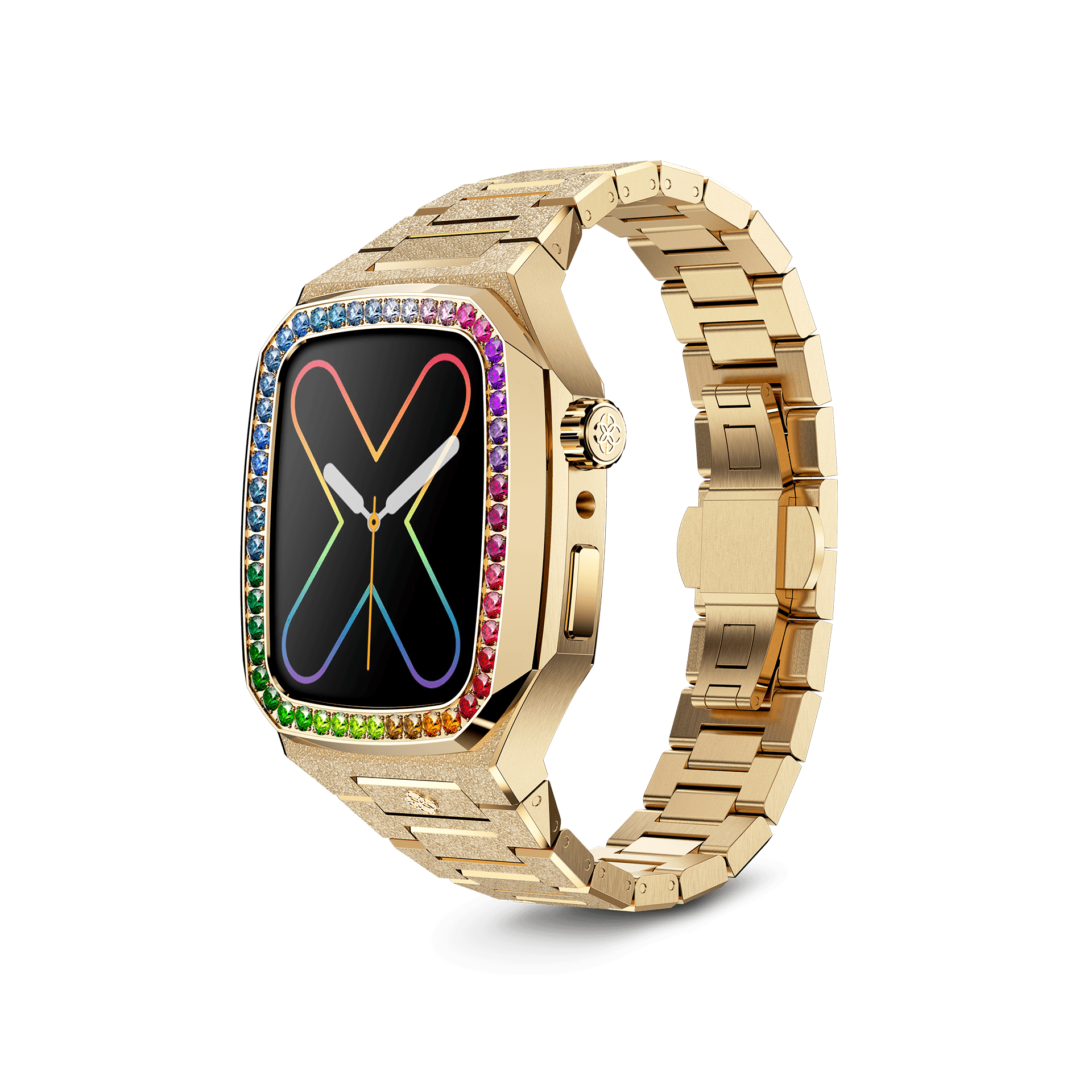 Apple Watch Case / EVF41 - RAINBOW Frosted Gold