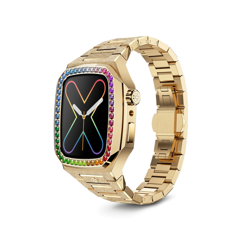 Apple Watch Case / EVF41 - RAINBOW Frosted Gold
