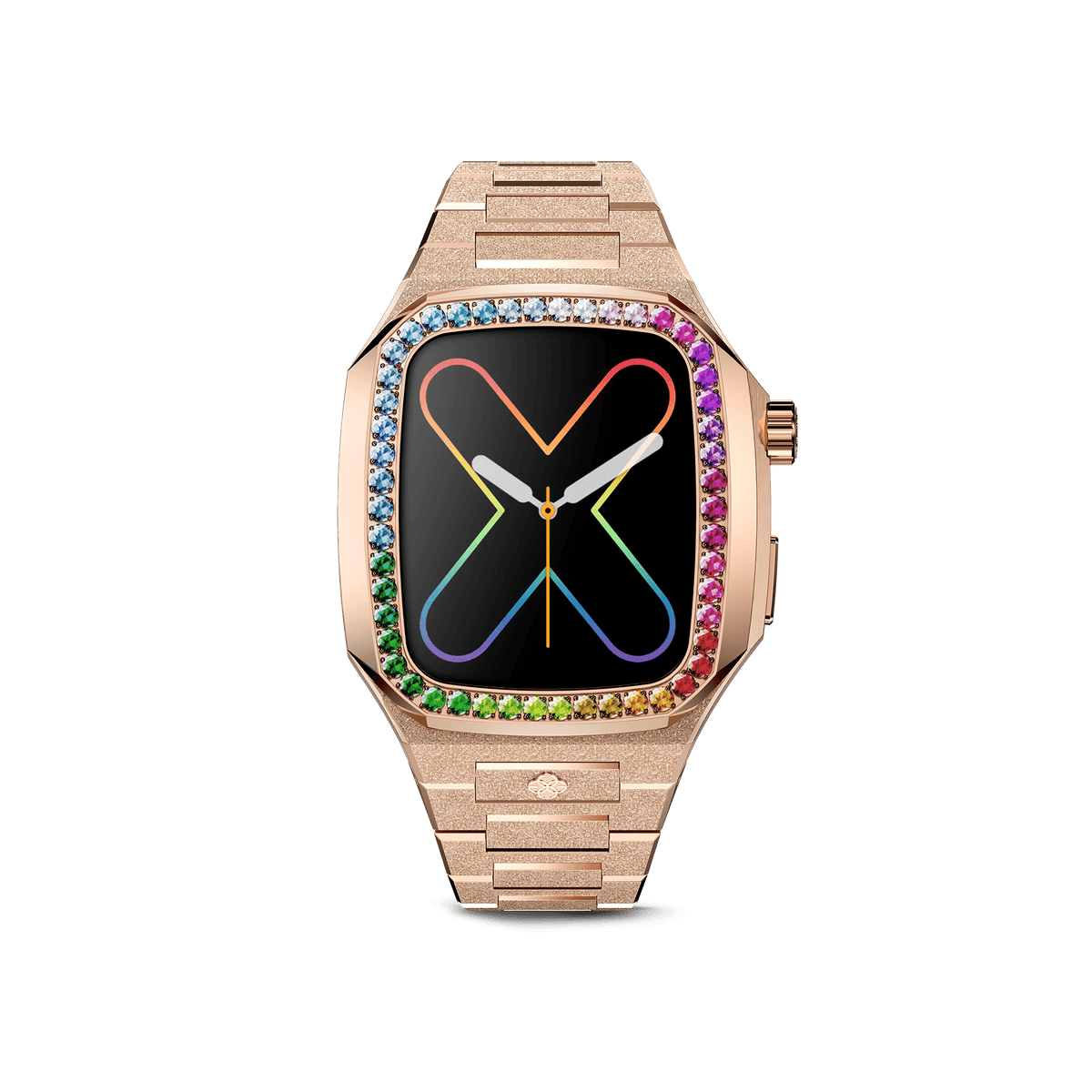 Apple Watch Case / EVF41 - RAINBOW Frosted Rose Gold