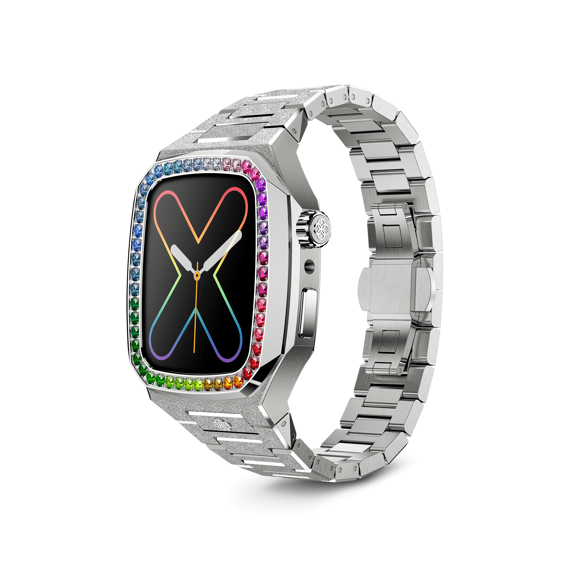 Apple Watch Case / EVF41 - RAINBOW Frosted Silver – GOLDEN CONCEPT
