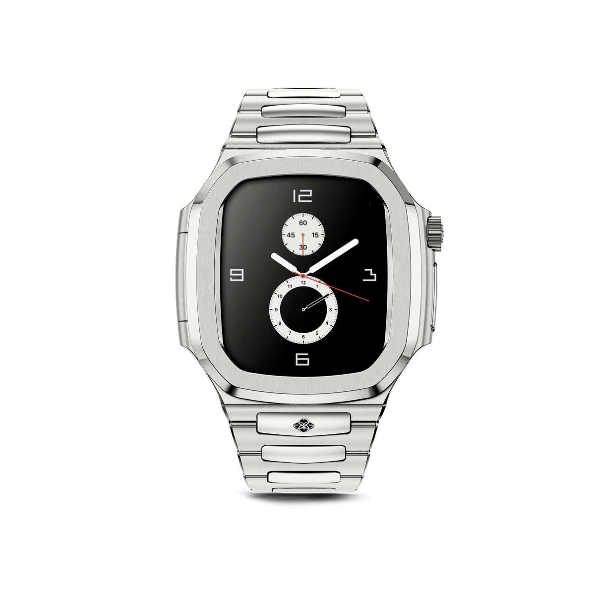 ゴールデンコンセプト シルバー×ホワイト Applewatch 45mm対応-