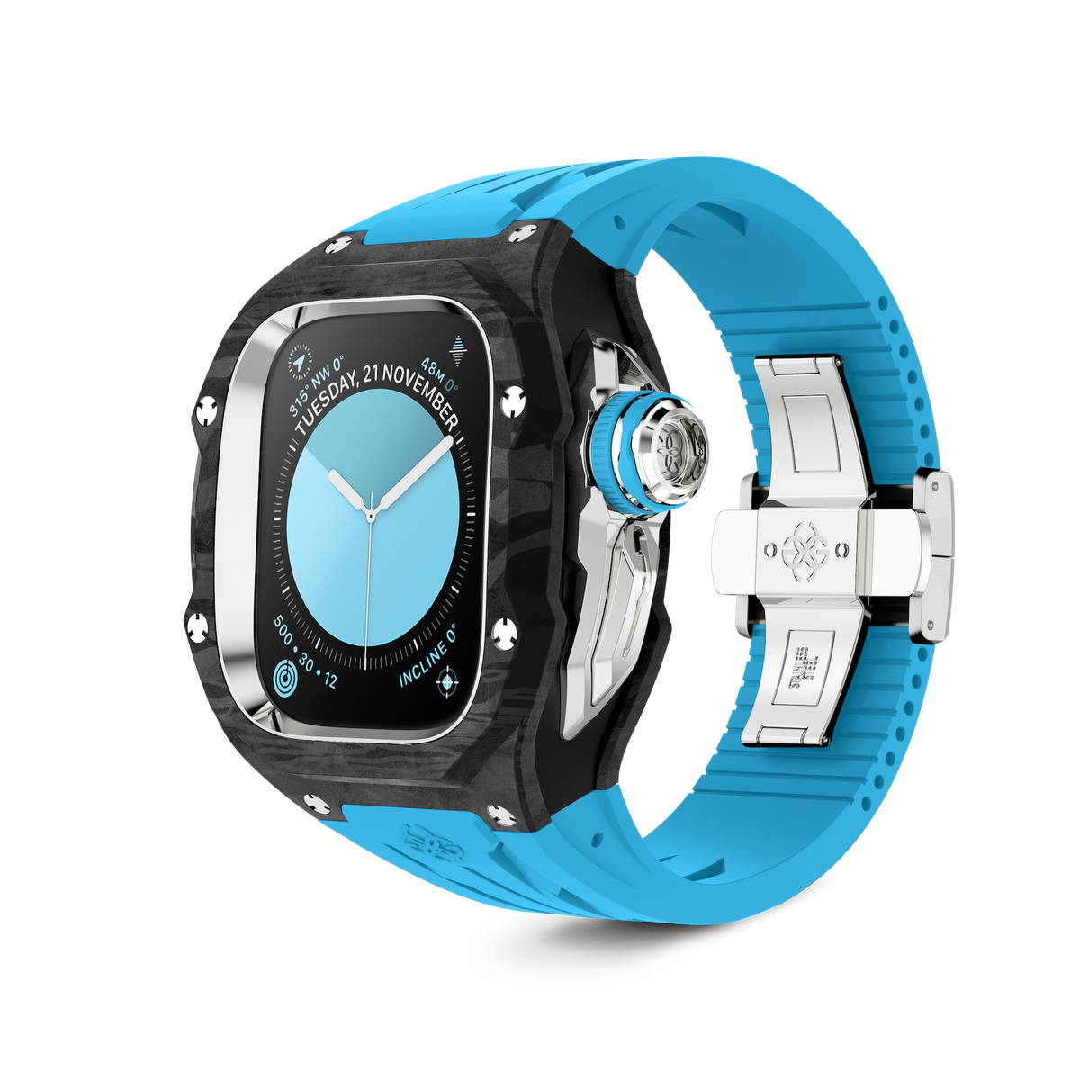 Apple - HERO Apple Watch Case Racing Sport Carbon in Sierra Blue | GOLDEN