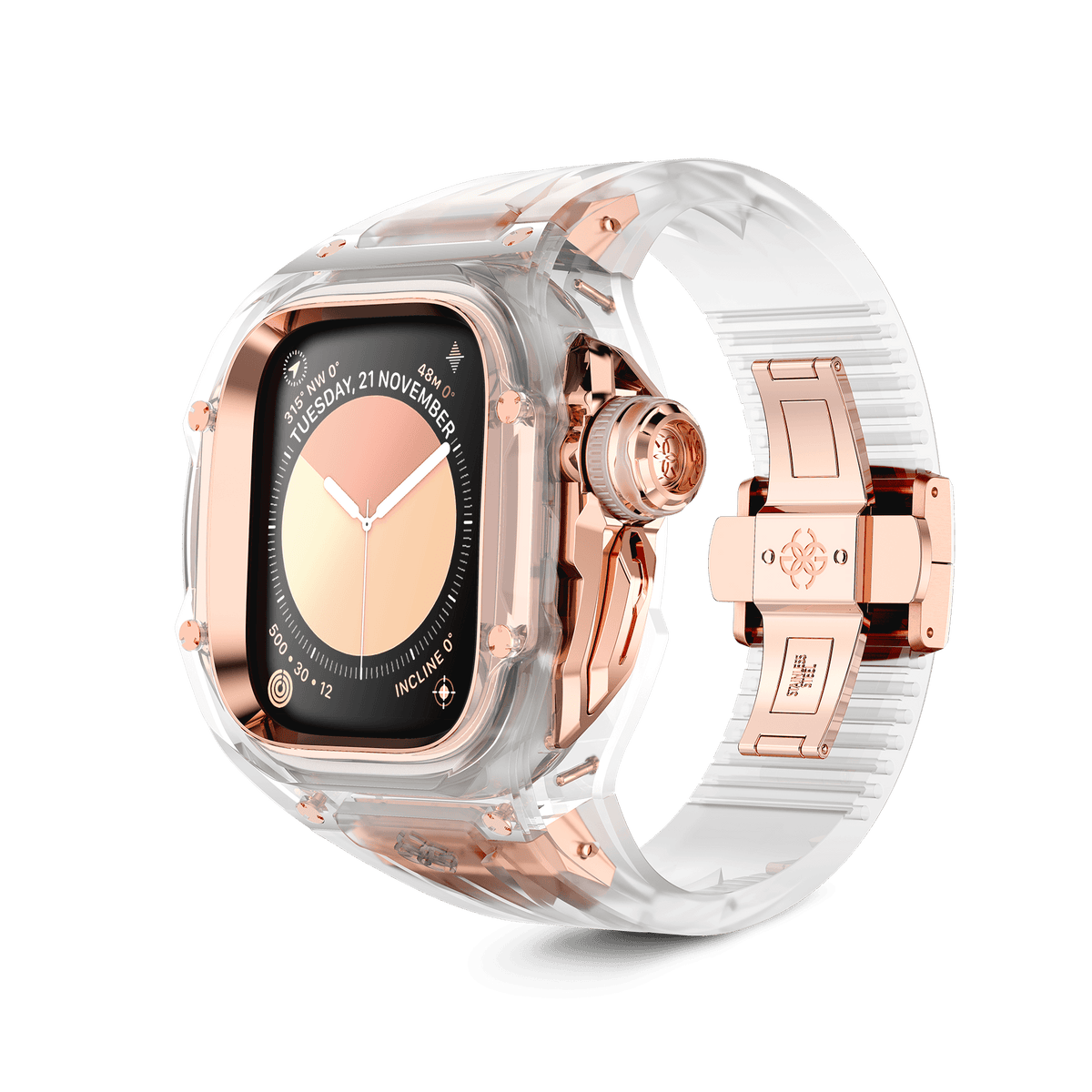 デジタル時計 Apple Watch Case / RSTRIII49 - CRYSTAL STEEL WC-RSTRIII49-CR-RG_0002-