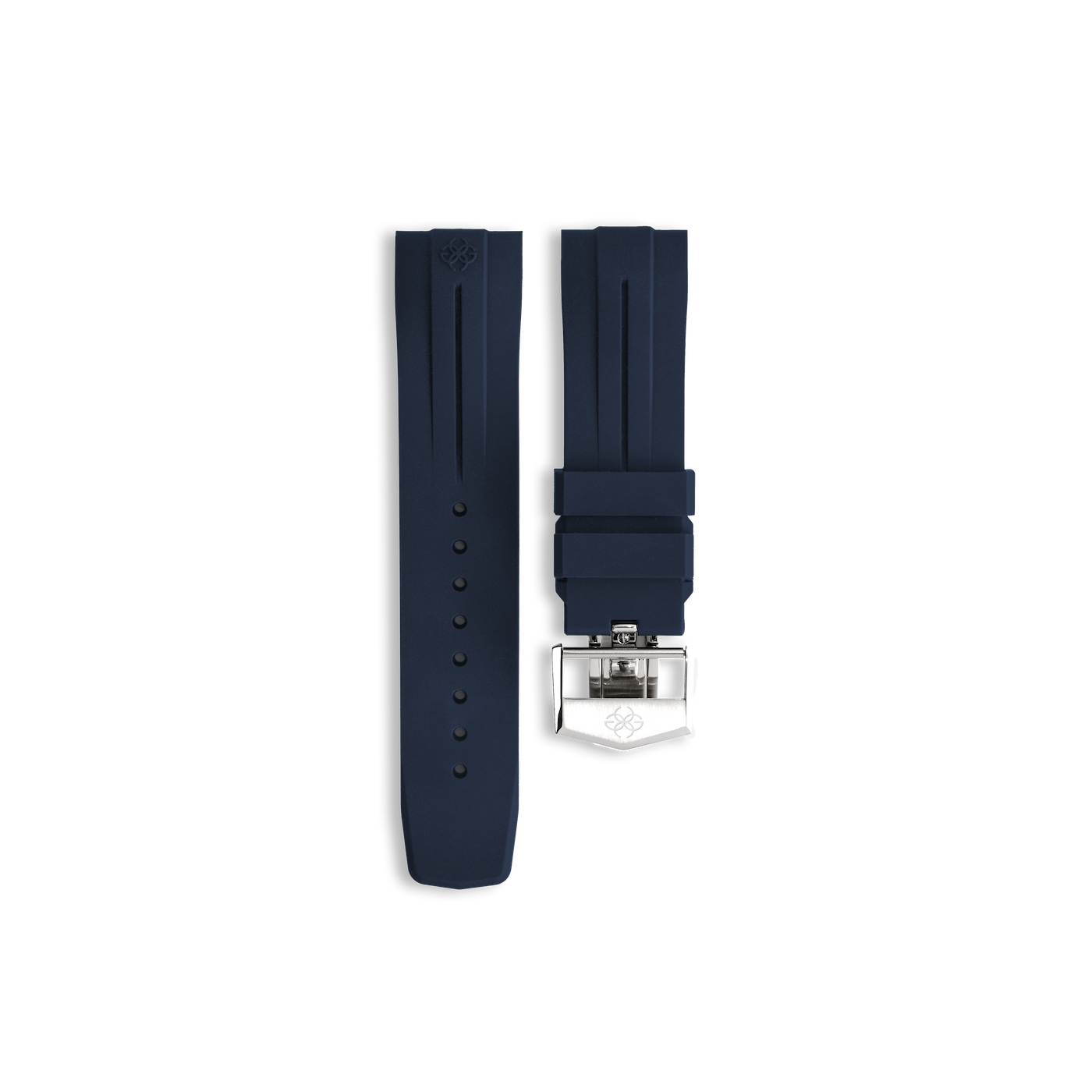 Crown Rubber Watch Case Strap in Blue | GOLDEN CONCEPT