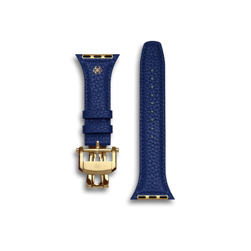 Apple Watch Strap / Full-Grain Leather - Deep Blue