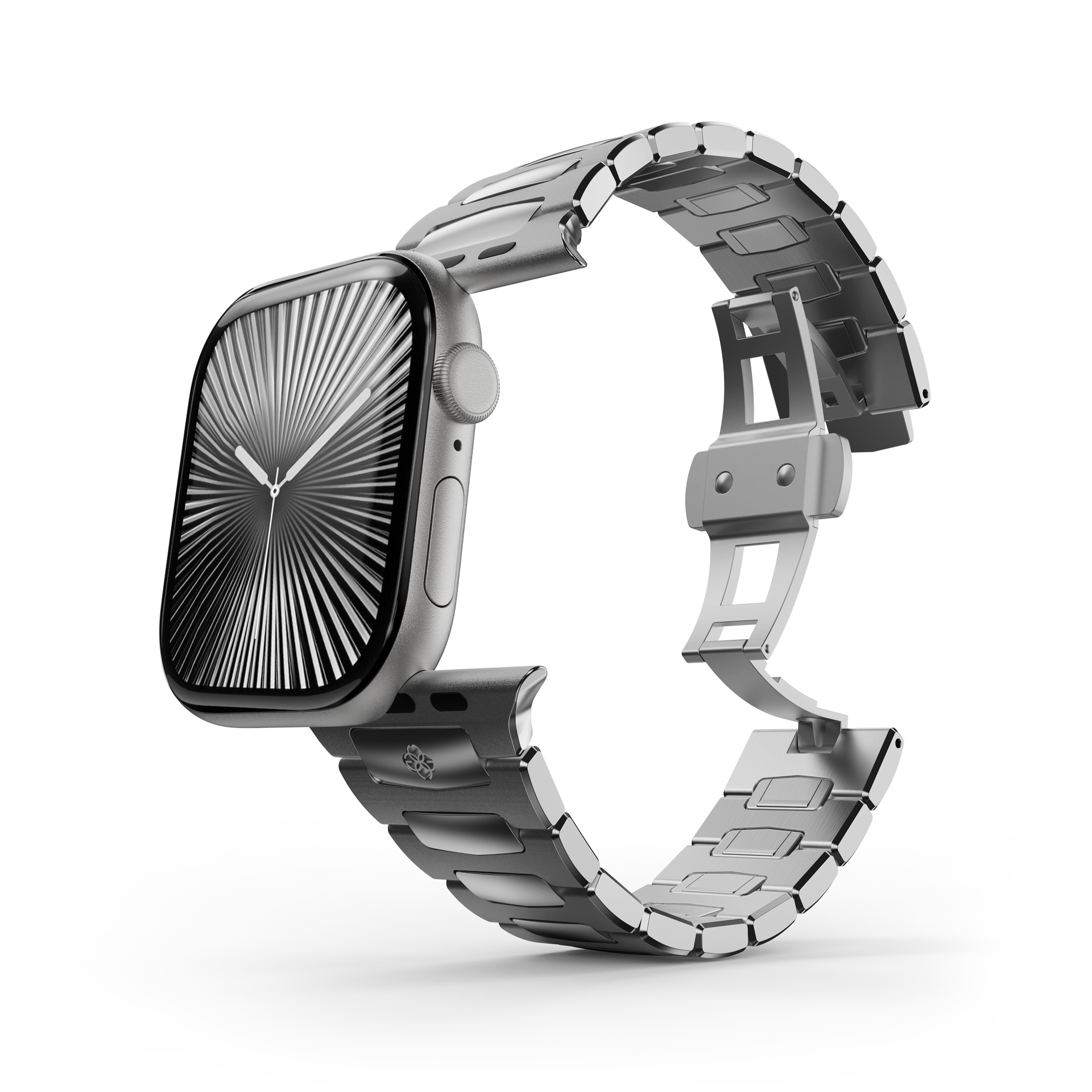 高品質【Golden Concept】 Watch Strap / Stainless Steel Royal Apple Watch Strap in Silver: Click-to-Resize | GOLDEN