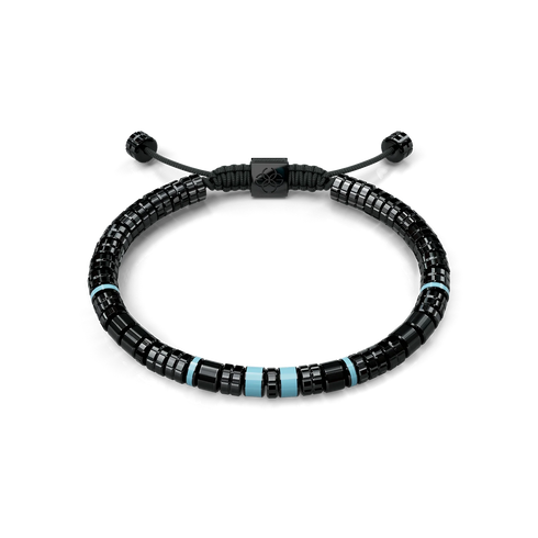 Bracelet / EV - Black - Curacao Blue