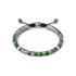 Bracelet / EV - Silver - Green