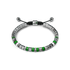 Bracelet / EV - Silver - Green