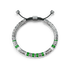 Bracelet / EV - Silver - Green
