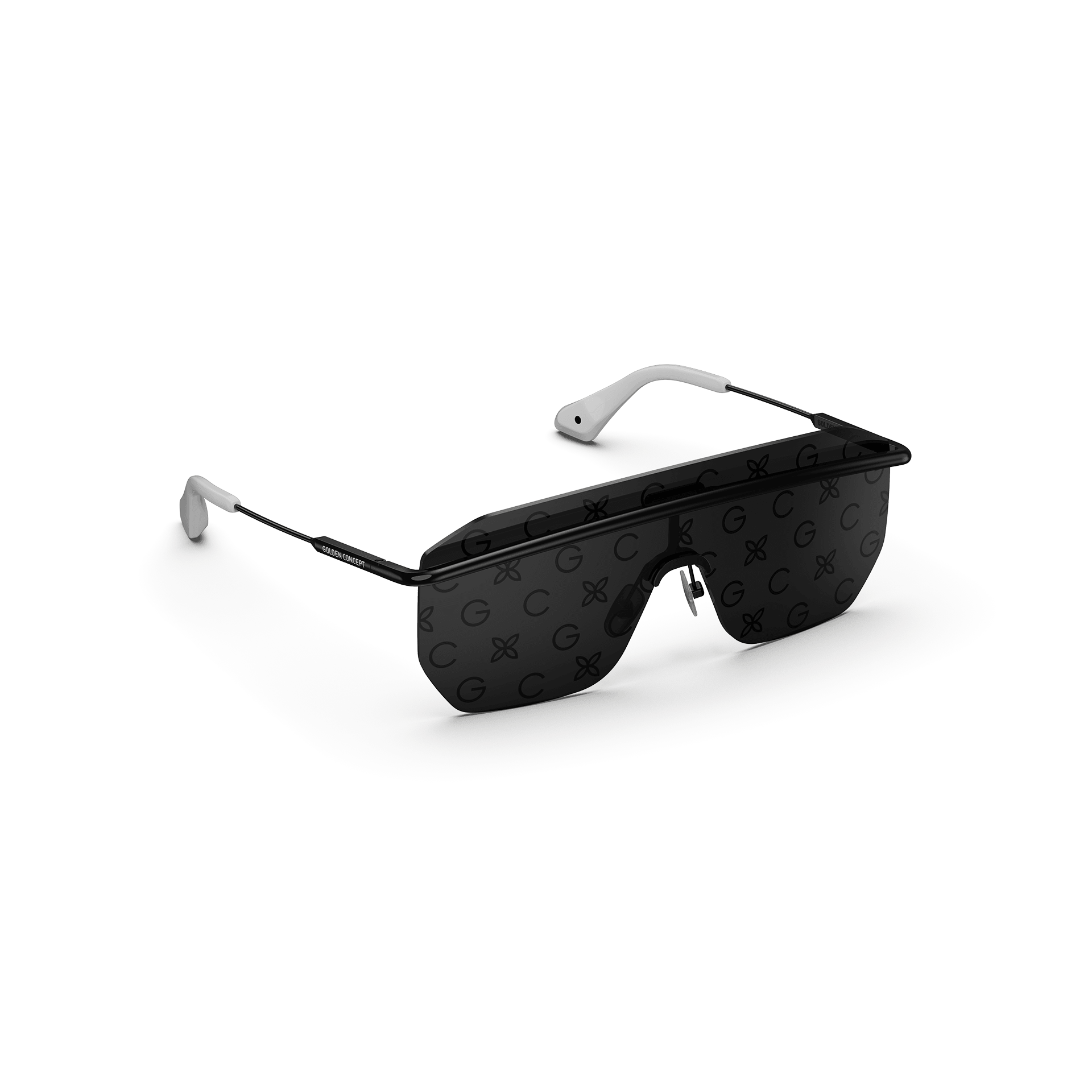 Louis Vuitton Black Monogram LV Waimea Shield Sunglasses Louis