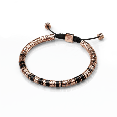 Bracelet / EV - Rose gold - Black