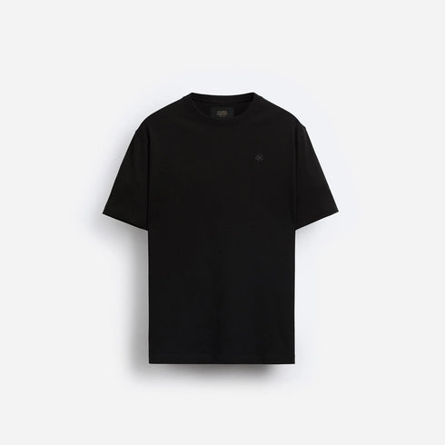 T-Shirt - Black Embroidery