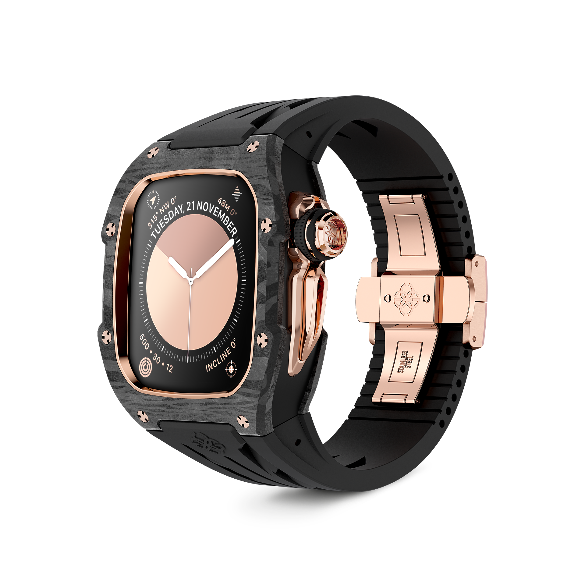 Apple Watch Case / RSCIII45 - Rose Gold Carbon – GOLDEN CONCEPT