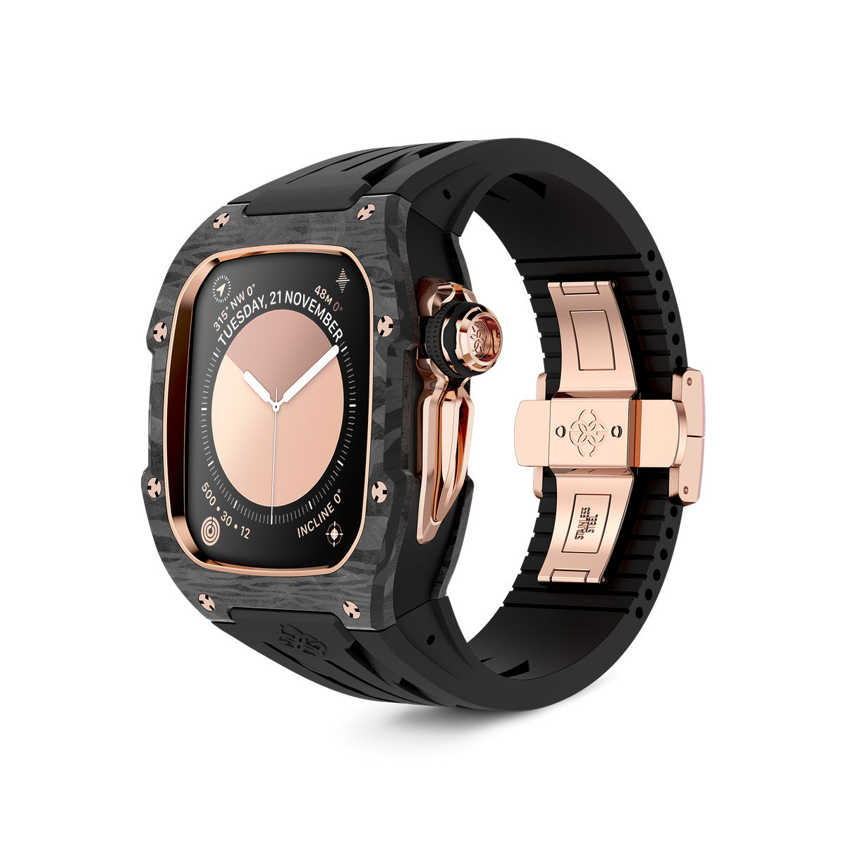 Apple Watch Case / RSCIII45 - Rose Gold Carbon - Golden Concept