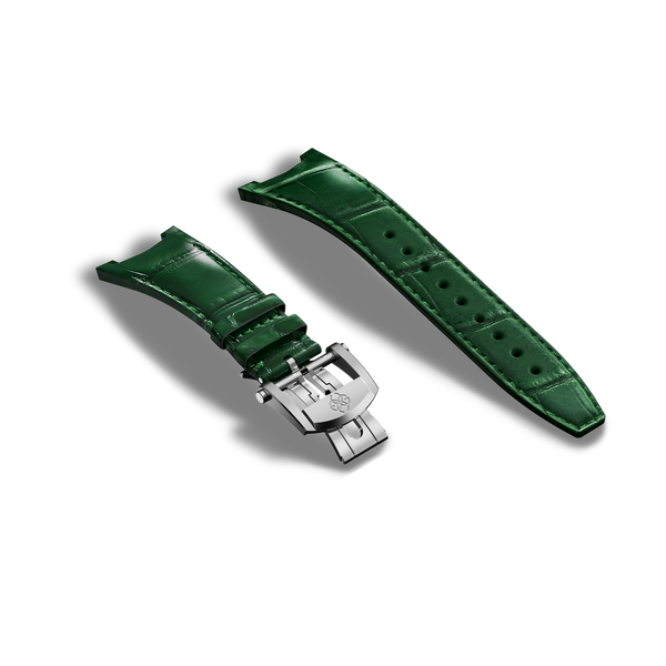 Royal Watch Strap in Authentic Alligator Leather | GOLDEN  display picture 3