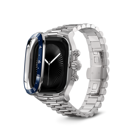 Apple Watch Case / CRCS46 Silver/Blue