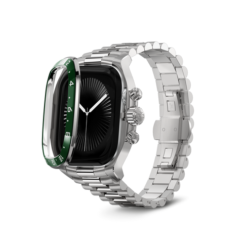 Apple Watch Case / CRCS46 Silver/Green