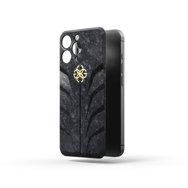 iPhoneアクセサリー iPhone 15 pro Case - Golden concept Saffiano Leather Case for iPhone 15 Pro and 15 Pro Max by Golden