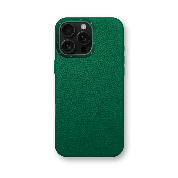 iPhone Case 16 / Full-Grain Leather - Evergreen