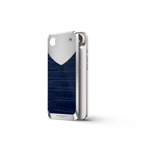 iPhone Case / RST17 - Magnetic Shield Alligator Edition - Matte Blue