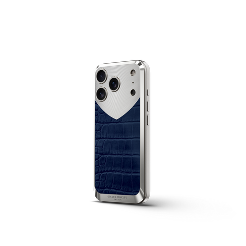 iPhone Case / RST17 - Magnetic Shield Alligator Edition - Matte Blue