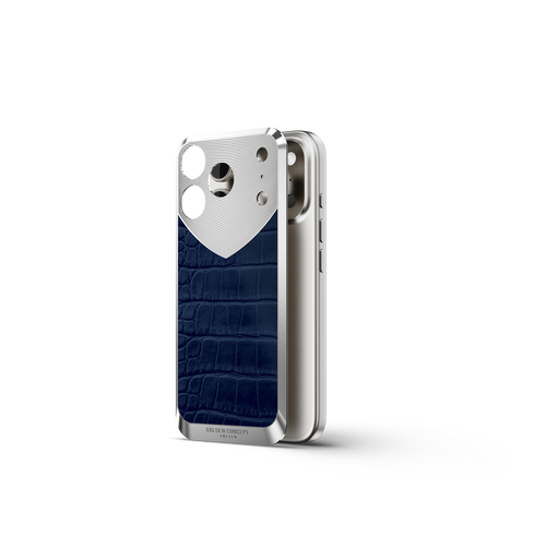 iPhone Case / RST17 - Magnetic Shield Alligator Edition - Matte Blue