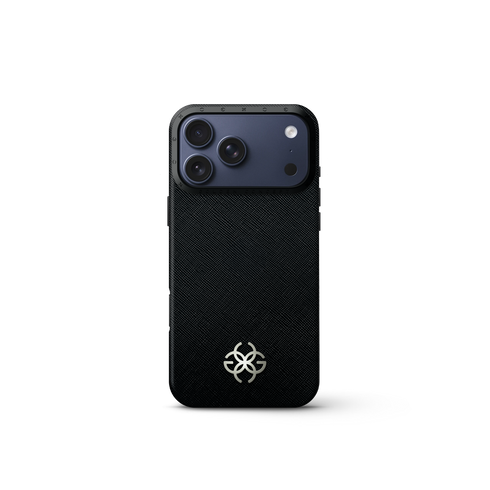 iPhone Case 17 - Saffiano Leather Logo
