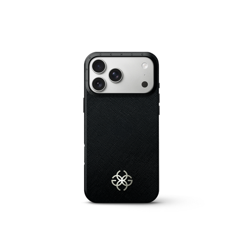 iPhone Case 17 - Saffiano Leather Logo