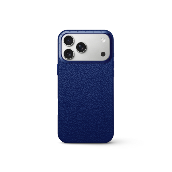 Deep Blue Leather Case, iPhone 17 Pro, Pro Max & Air | GOLDEN CONCEPT™