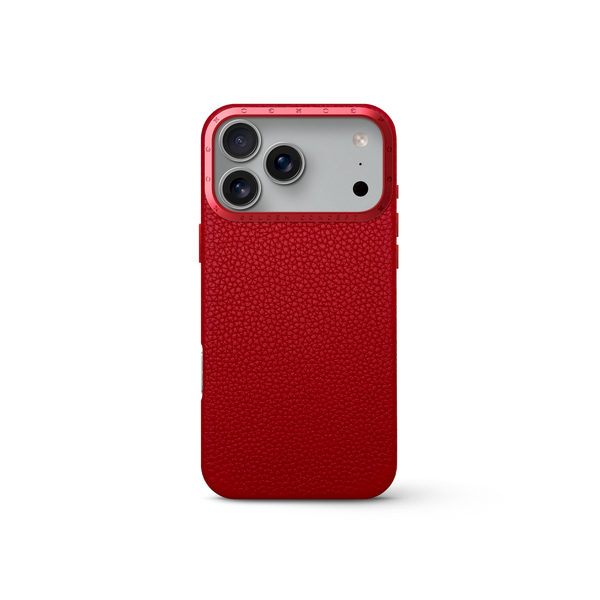 iPhone Case 17 - Full-Grain Leather - Cherry