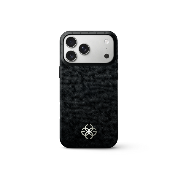iPhone Case 17 - Saffiano Leather Logo