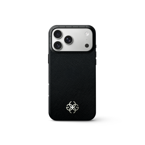 iPhone Case 17 - Saffiano Leather Logo