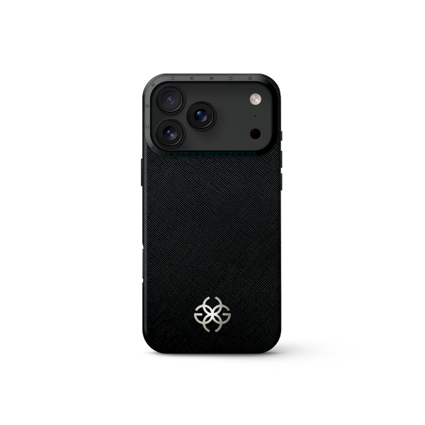 iPhone Case 17 - Saffiano Leather Logo