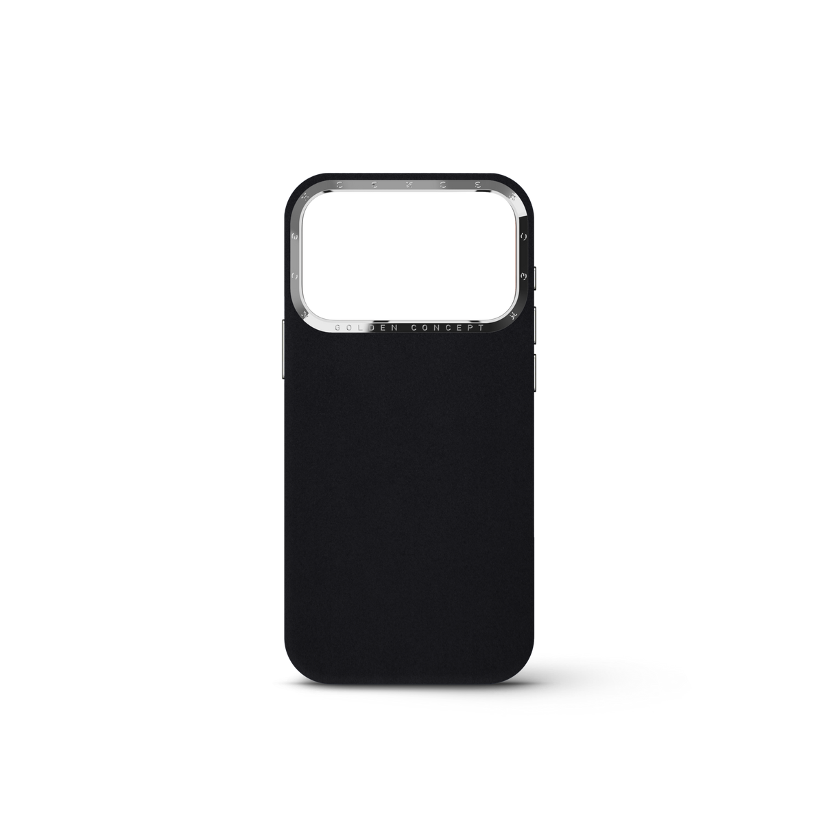 Black Alcantara® iPhone 17 & 18 Pro Case | GOLDEN CONCEPT™