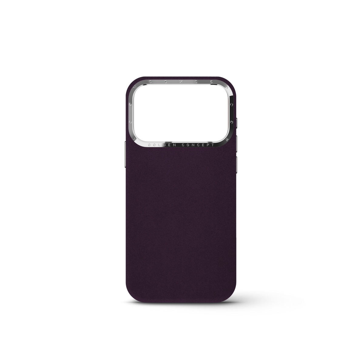 Burgundy Alcantara® iPhone 18 Pro & Pro Max Case | GOLDEN CONCEPT™