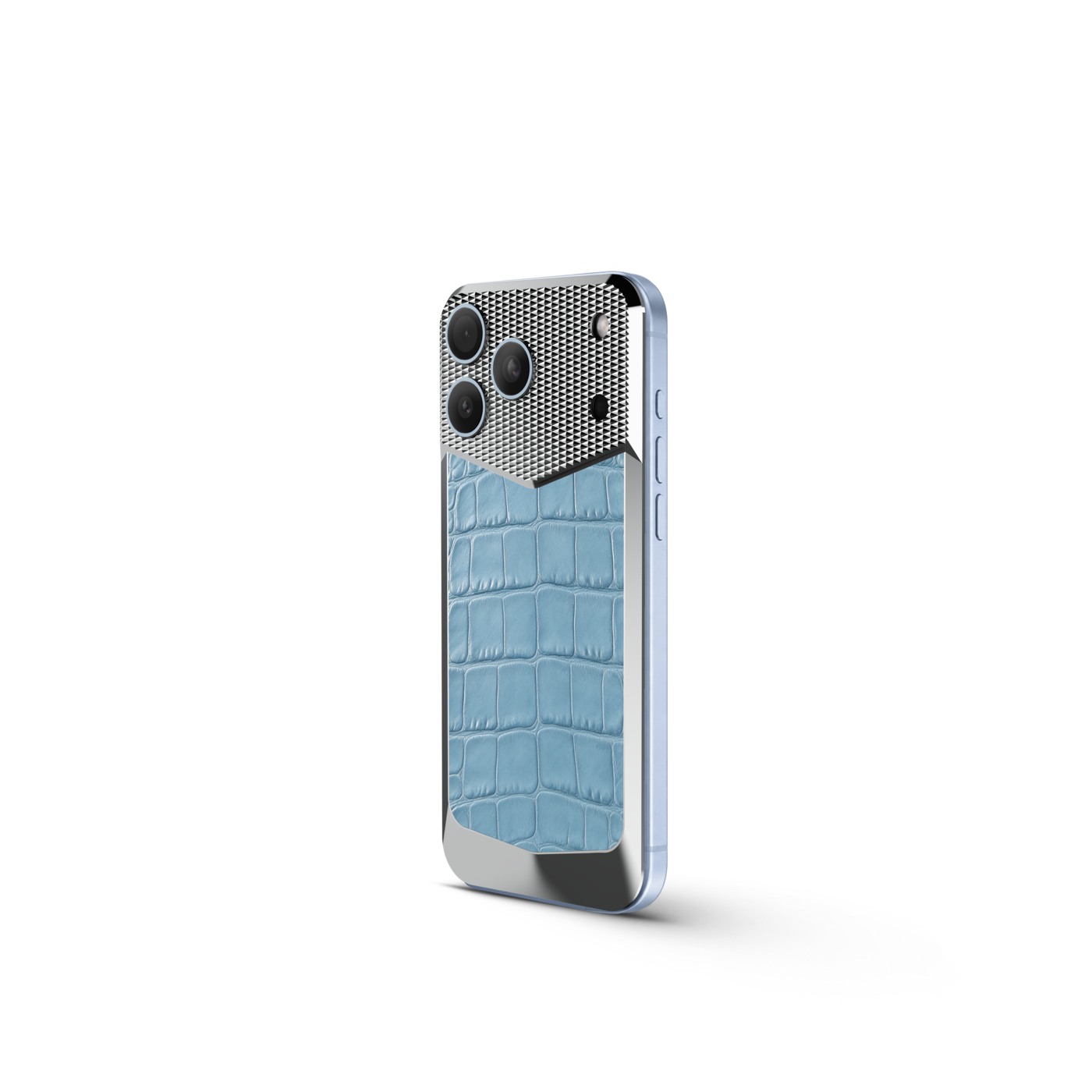 Black Alligator Magnetic Backplate for iPhone 18 | GOLDEN CONCEPT™