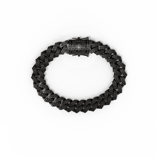 GOLDEN CONCEPT Cuban Iced ネックレス ブラック 限定モデル Bracelet - Cuban Iced - Black – GOLDEN CONCEPT