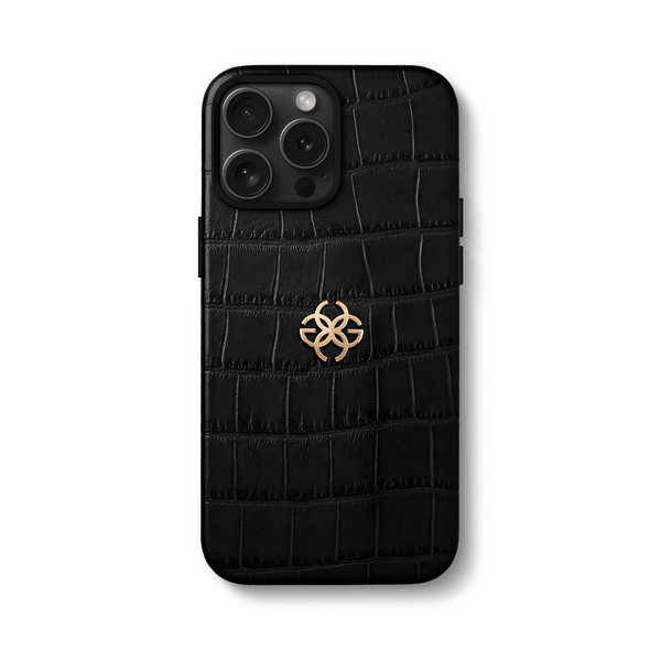 iPhone Case 16 - Embossed Croco Logo