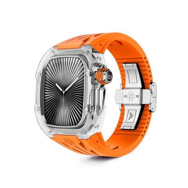 Racing Sport Transparent 46mm – Sunset Orange | GOLDEN CONCEPT™