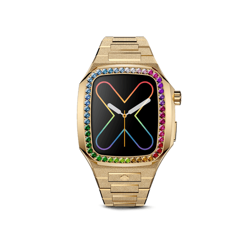 Apple Watch Case / EVF41 - RAINBOW Frosted Gold